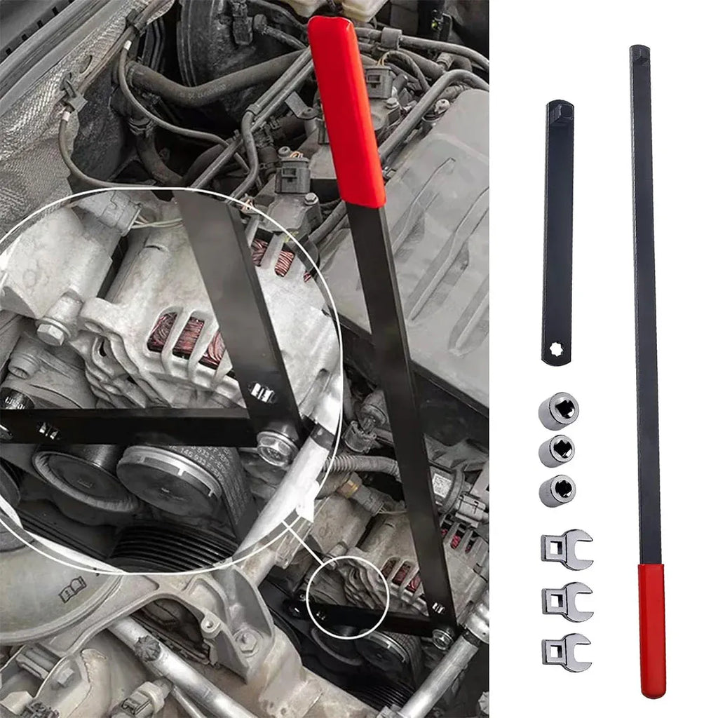8 Piece Idler Pulley Belt Tensioner Wrench Set Car Disassembly Adjustment Tool Kit