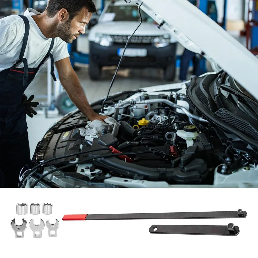 8 Piece Idler Pulley Belt Tensioner Wrench Set Car Disassembly Adjustment Tool Kit