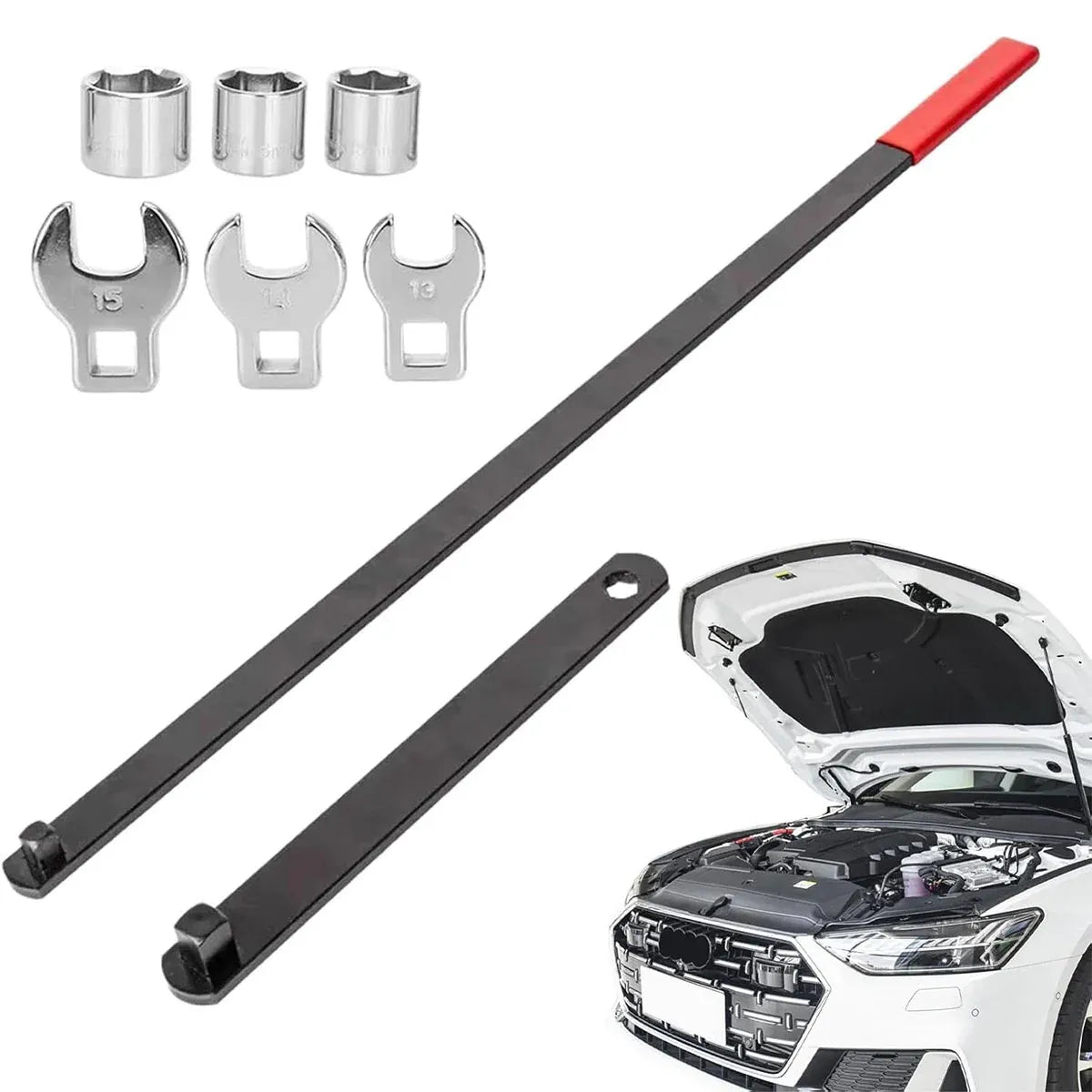 8 Piece Idler Pulley Belt Tensioner Wrench Set Car Disassembly Adjustment Tool Kit