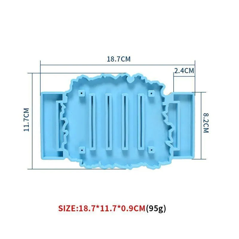 2 Piece Coaster Epoxy Resin Mould Silicone Cup Mat Holder DIY Craft Tool