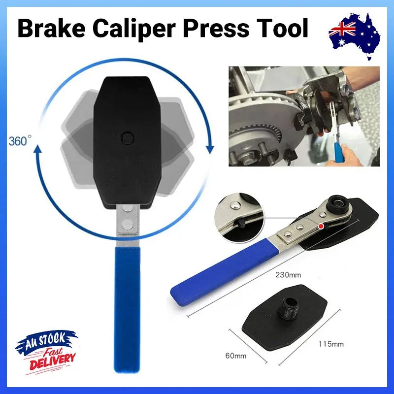 Ratchet Disc Brake Caliper Piston Spreader Separator Pad Press Install Tool