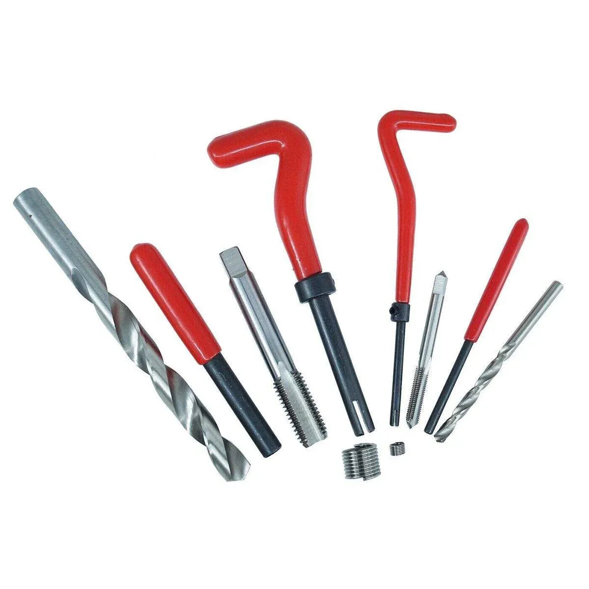 131 Piece Thread Repair Kit M5 M6 M8 M10 M12 Helicoil Set with Drill and Tap Tools