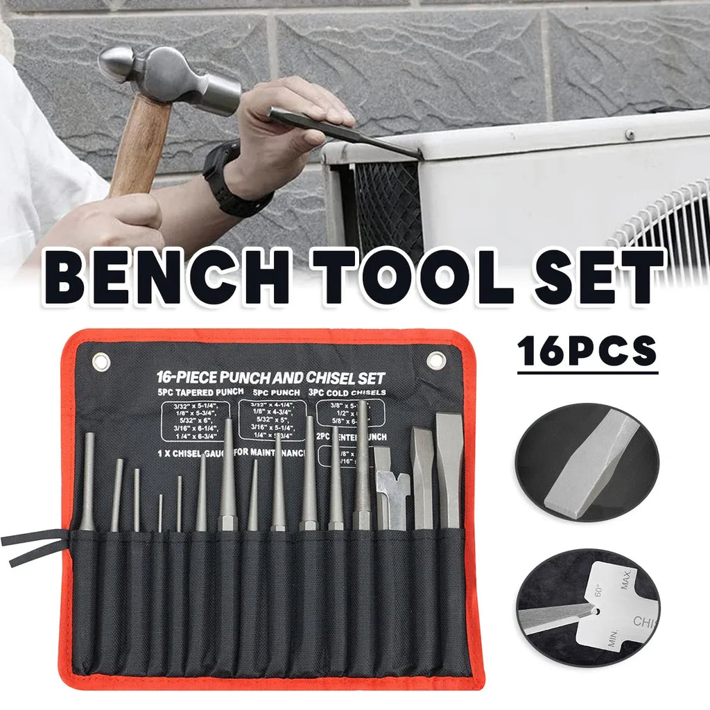 16 Piece Maintenance Tool Set Fitter Tool Combination for Home Garage DIY Repair