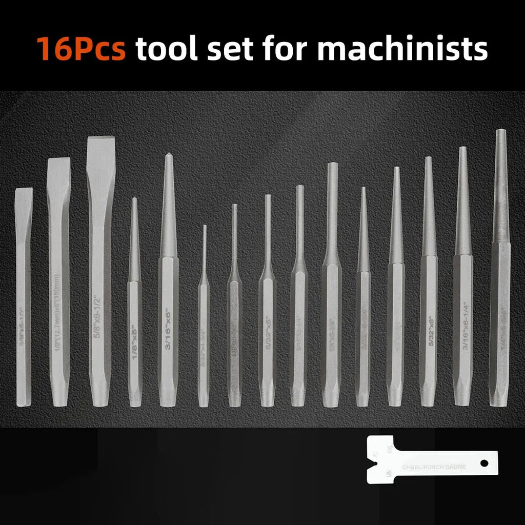 16 Piece Maintenance Tool Set Fitter Tool Combination for Home Garage DIY Repair