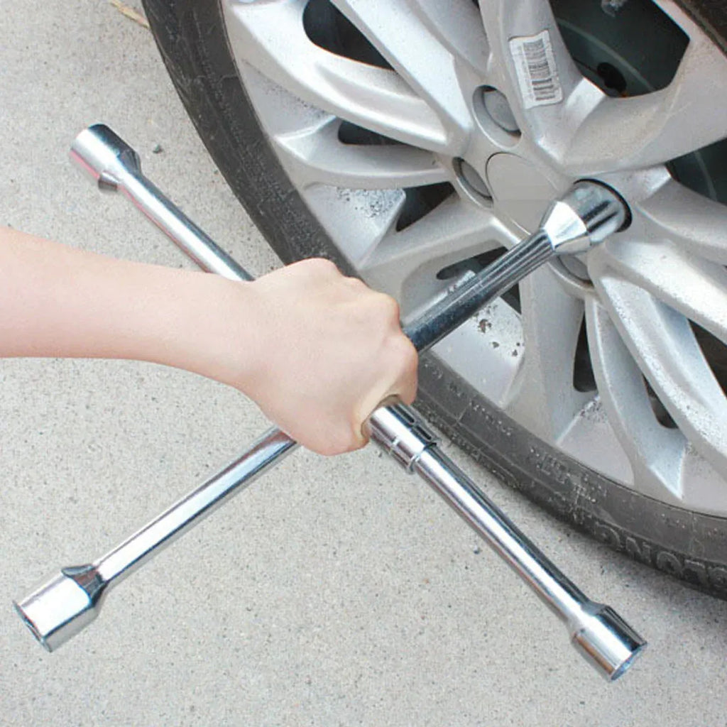 Foldable Tyre Wrench Set Carbon Steel For Car SUV Truck Auto Repair Tool Kit