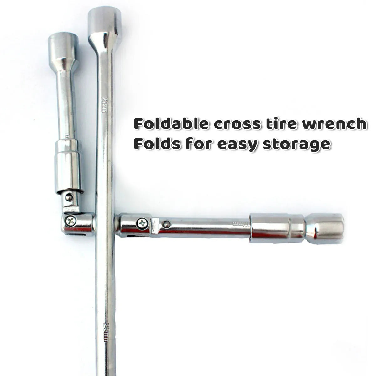 Foldable Tyre Wrench Set Carbon Steel For Car SUV Truck Auto Repair Tool Kit