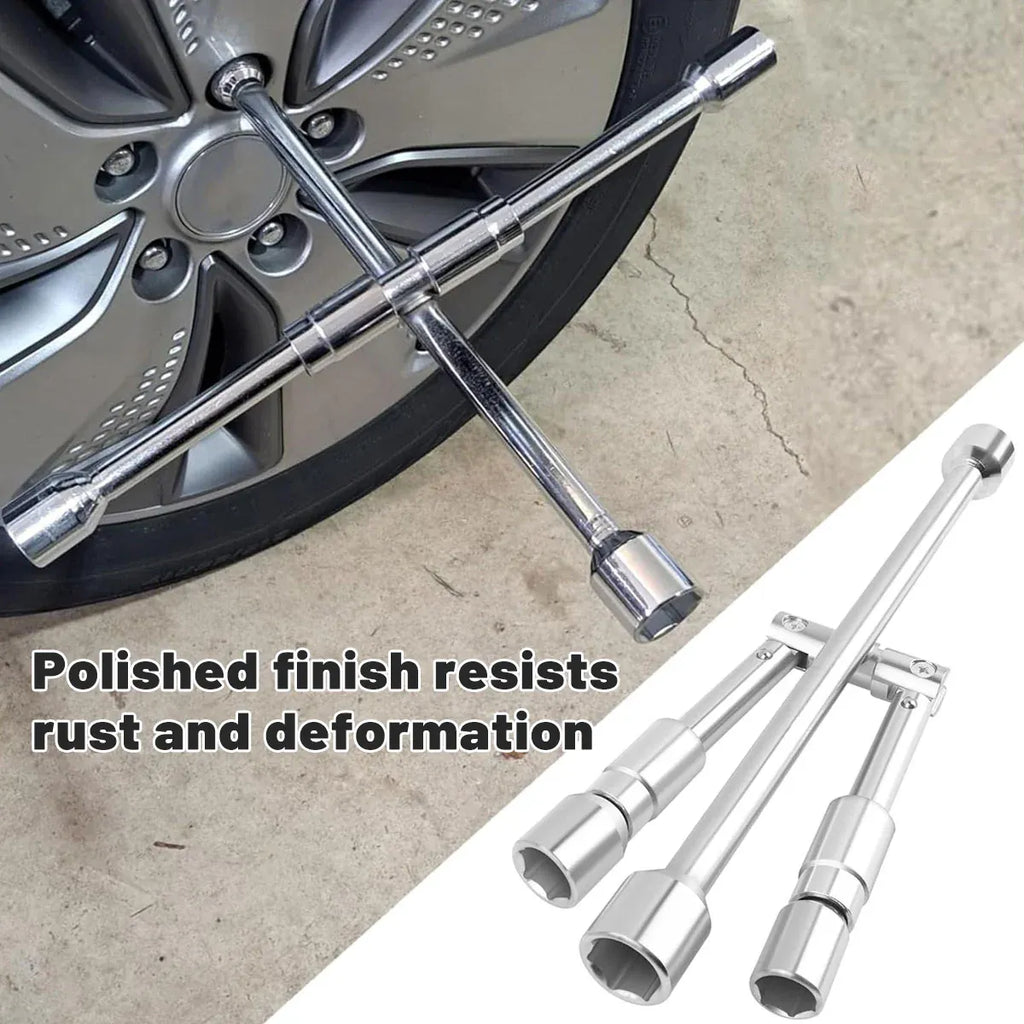 Foldable Tyre Wrench Set Carbon Steel For Car SUV Truck Auto Repair Tool Kit
