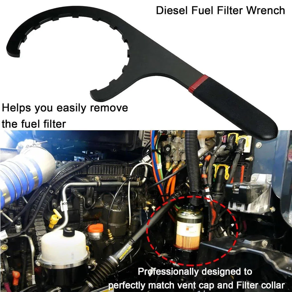 Heavy Duty Diesel Filter Wrench Tool for Engine Oil Filter Removal in Cars and Trucks