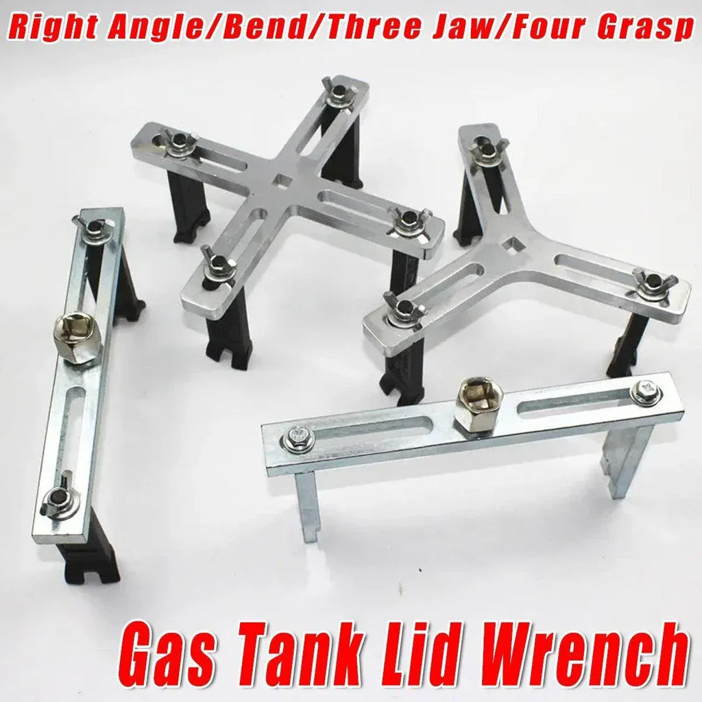 Adjustable Universal Fuel Tank Cover Removal Tool 3 Claws Gasoline Pump Wrench – Four-Grasp
