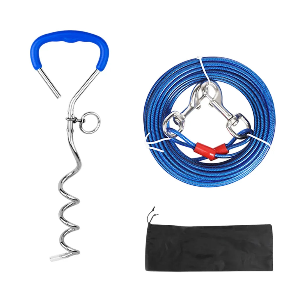 Dog Stake Suit Dog Leash Small Medium Dog Outdoor Walking Pet Fixed Stake Bolt