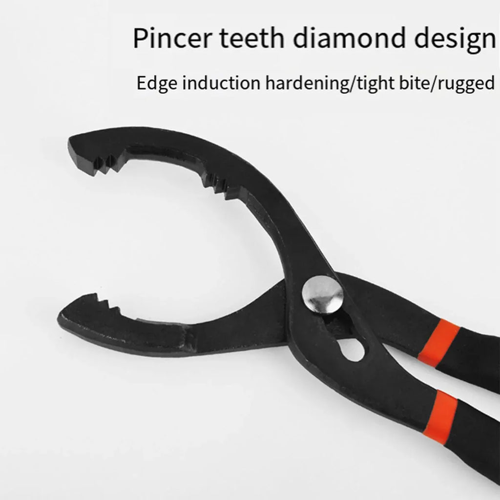 Oil Filter Pliers Wrench 10/12 Inch Heavy Duty Spanner Tool for Car Repair – 12inches