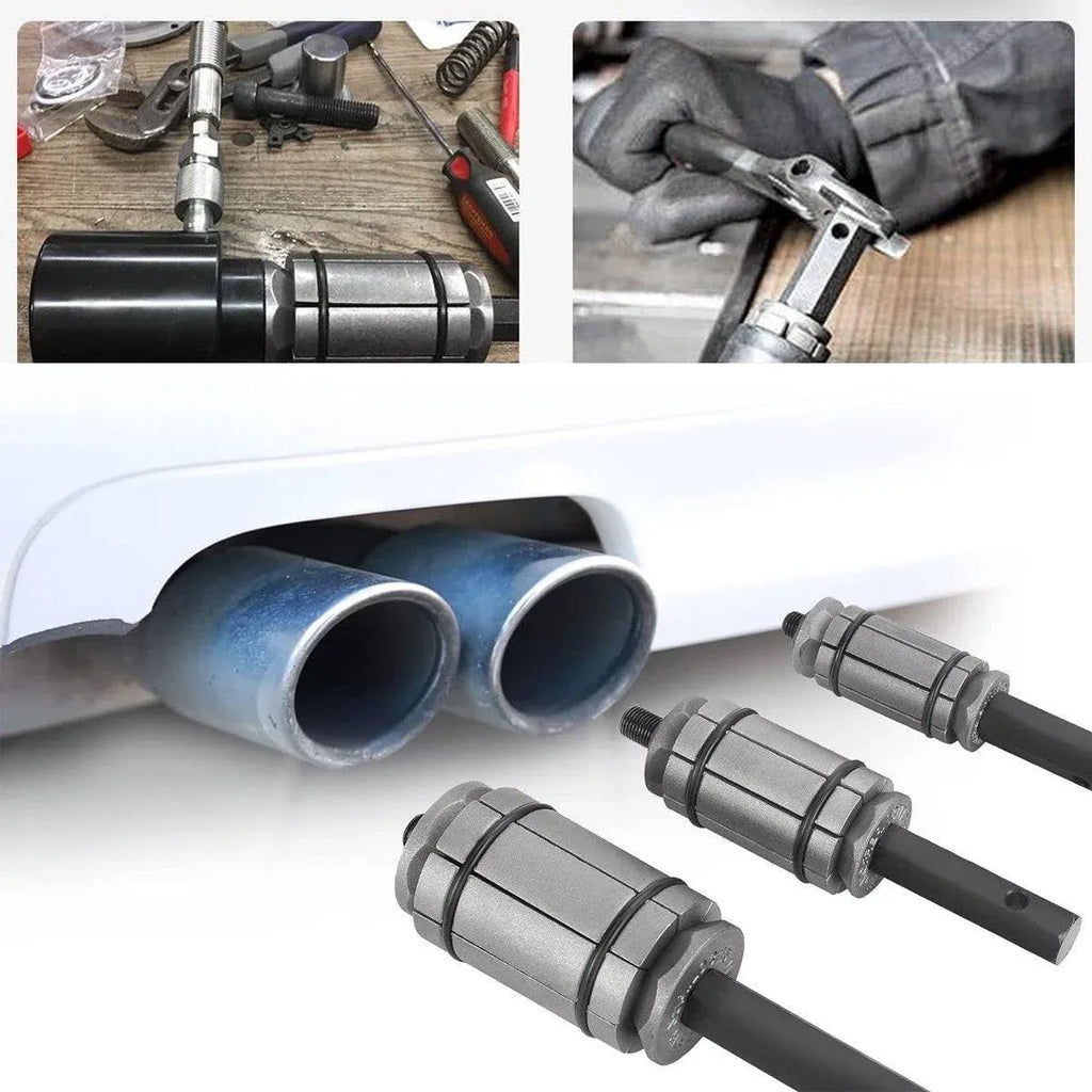 Tail Pipe Expander Set Exhaust Muffler Spreader Dent Remover Tool Kit 3 Piece