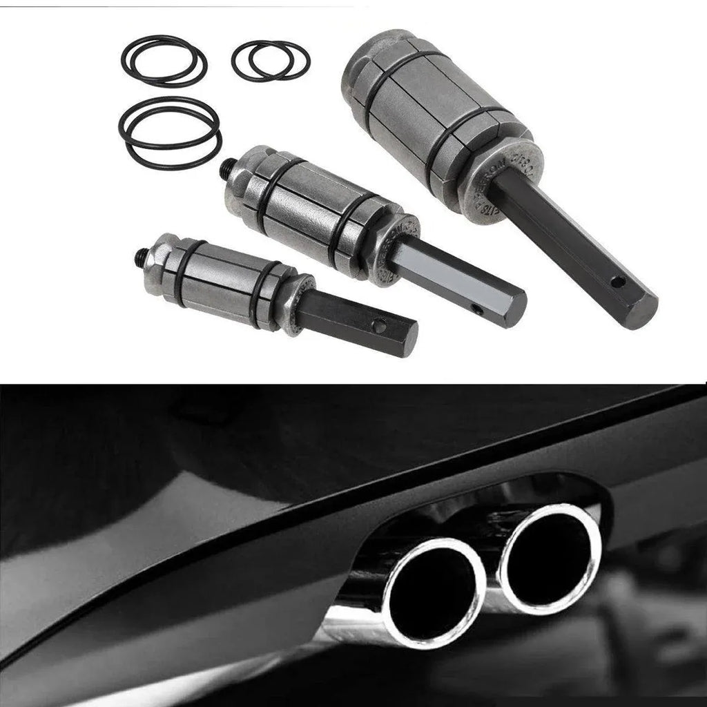 Tail Pipe Expander Set Exhaust Muffler Spreader Dent Remover Tool Kit 3 Piece