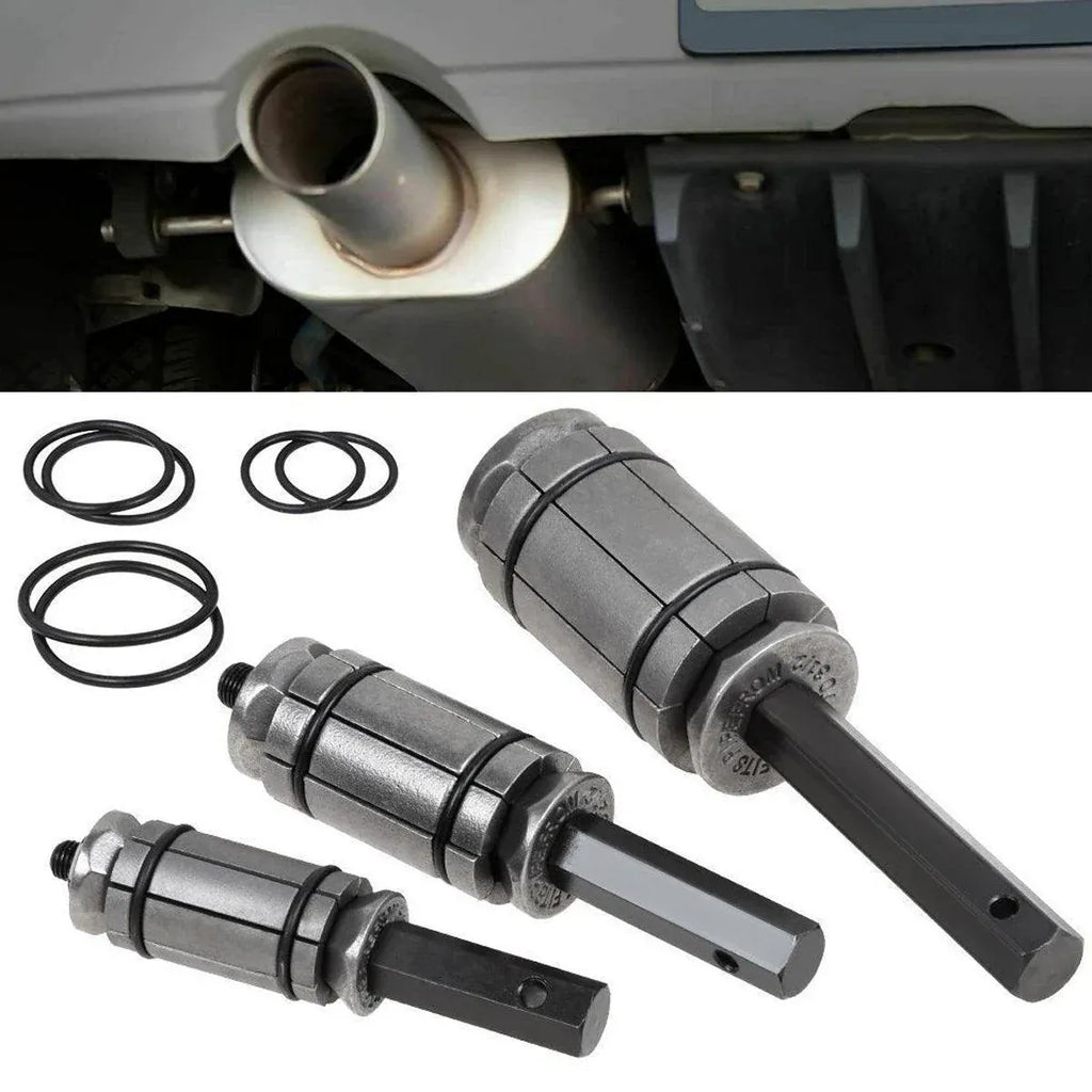 Tail Pipe Expander Set Exhaust Muffler Spreader Dent Remover Tool Kit 3 Piece