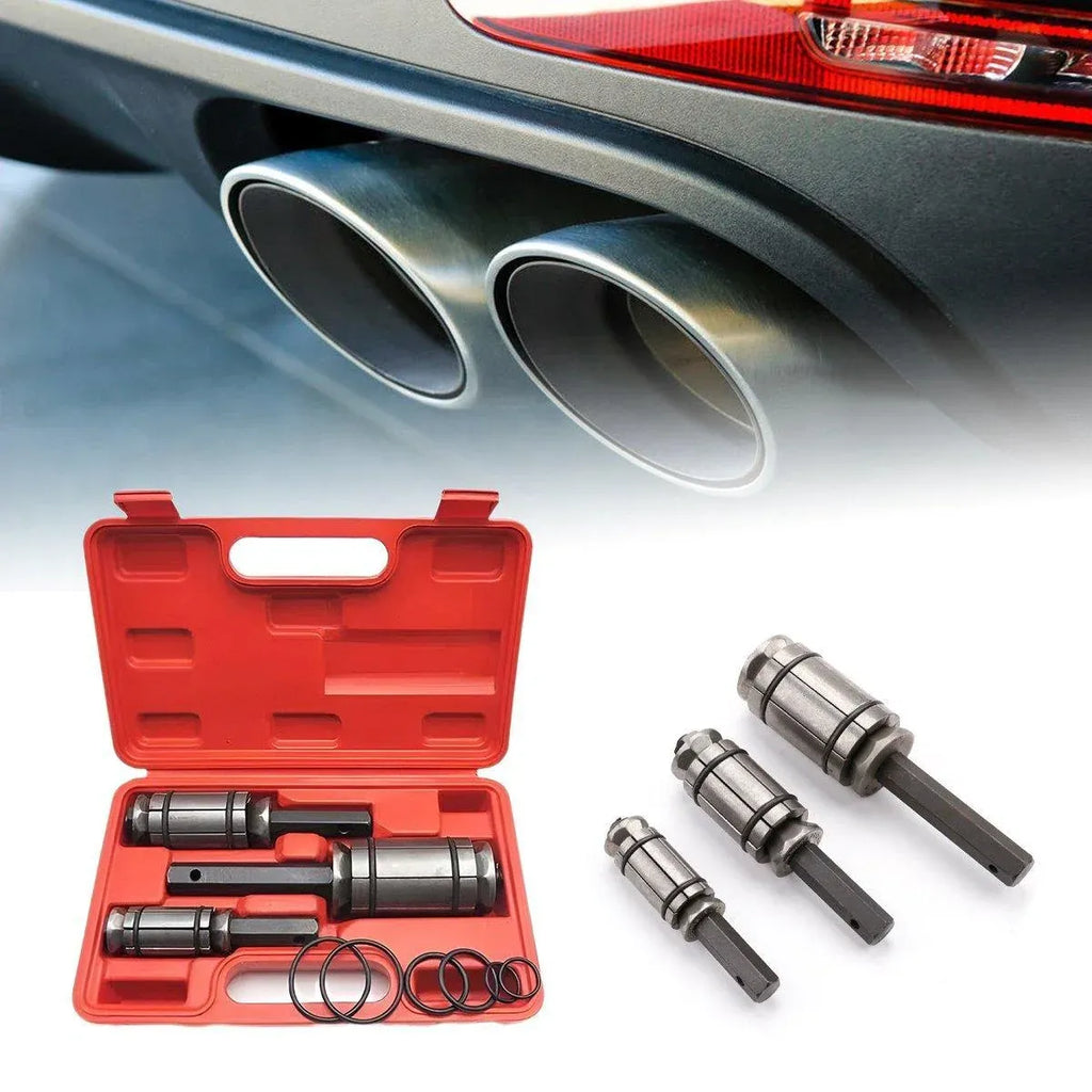 Tail Pipe Expander Set Exhaust Muffler Spreader Dent Remover Tool Kit 3 Piece