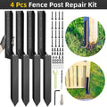 4 Piece Heavy Duty Fence Post Anchor Ground Stake For Fixing Leaning Wood Support