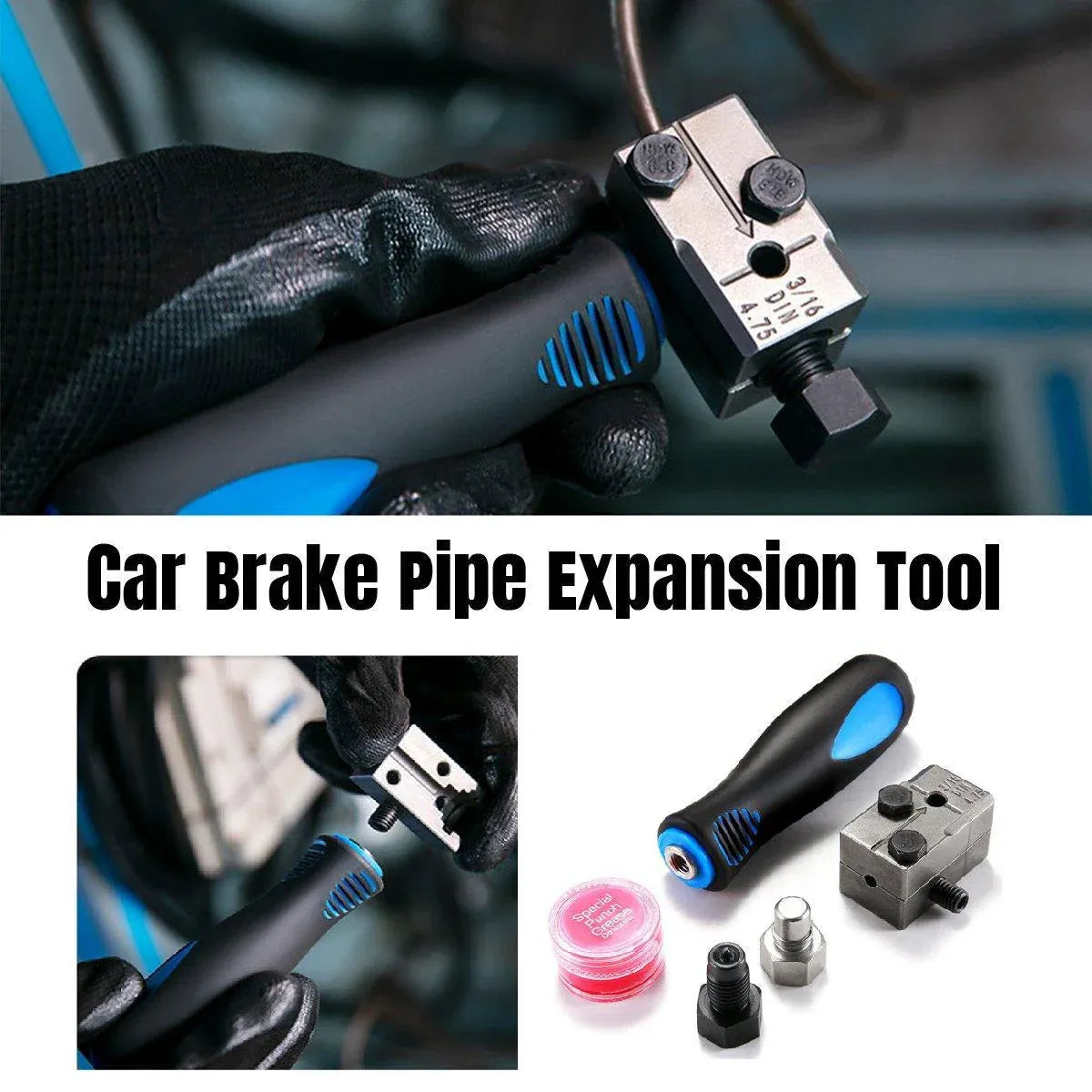 Durable Auto Brake Pipe Flaring Tools Kit Automotive Repair Maintenance Set