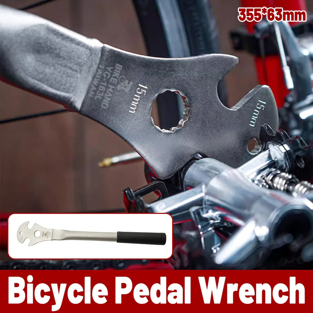 Bike Pedal Wrench Extended Handle Road Mountain Bicycle Repair Removal Tool Use