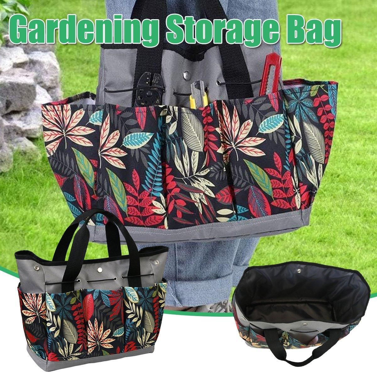 Portable Garden Kit Multifunctional Gardening Storage Bag with Pockets Outdoor