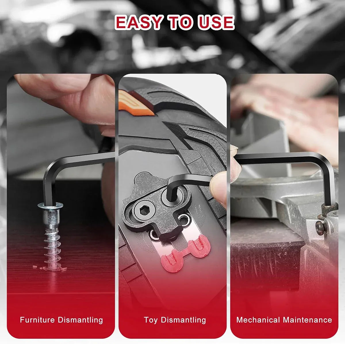 35 Piece L-Shaped Hex Key Wrench Set Allen Key Tool Kit For Home Car Repair Use