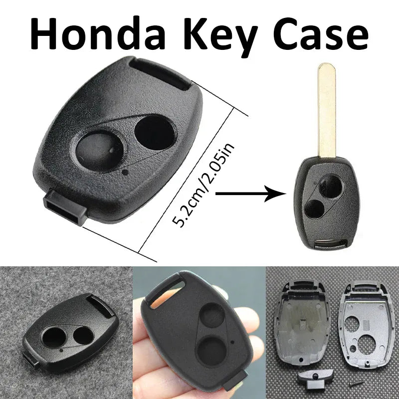 Honda 2-Button Replacement Key Shell – Accord / Civic / CR-V / Jazz / Odyssey