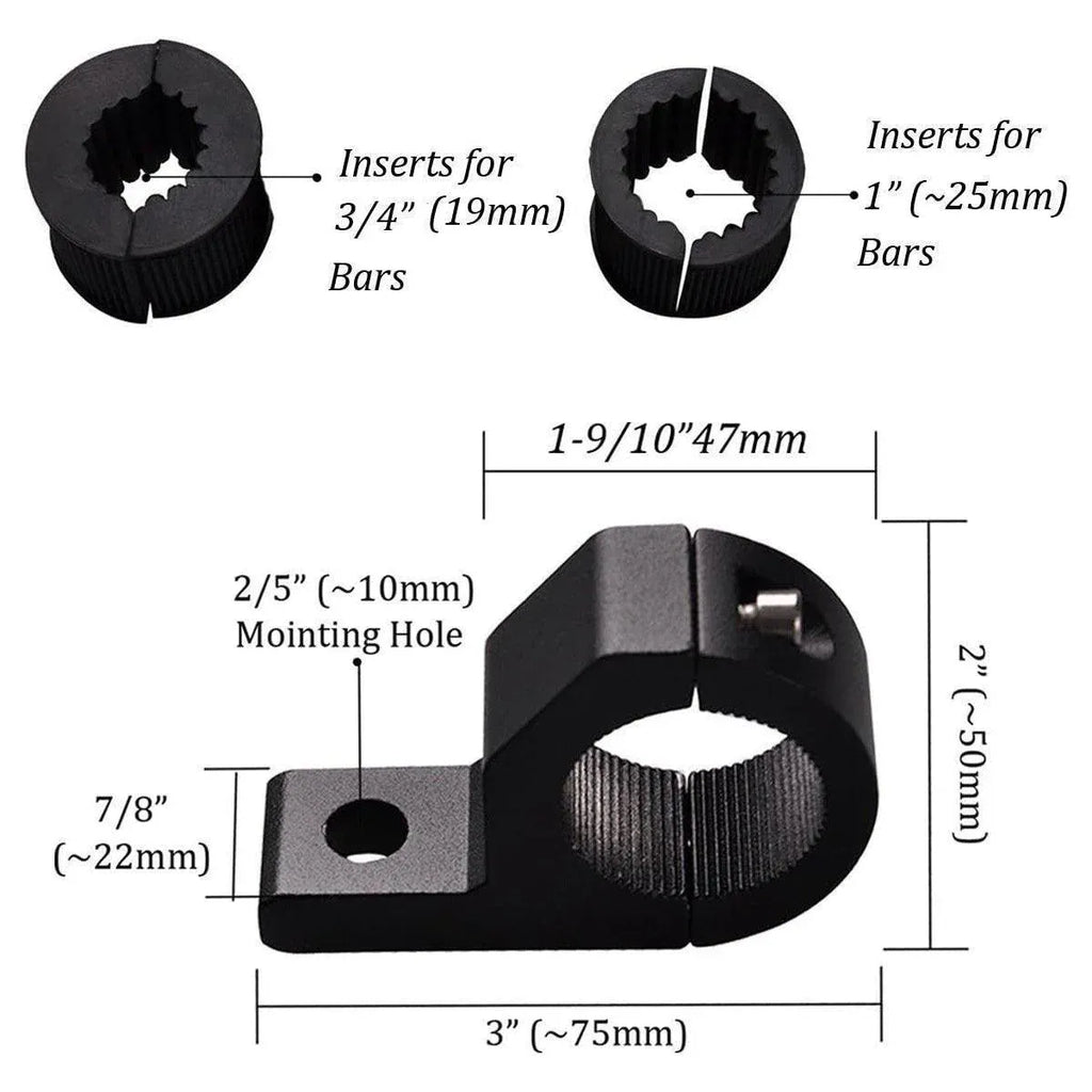 1 Pair Light Clip Fixing Bracket for Car Motorcycle Spotlights Mounting Shelf