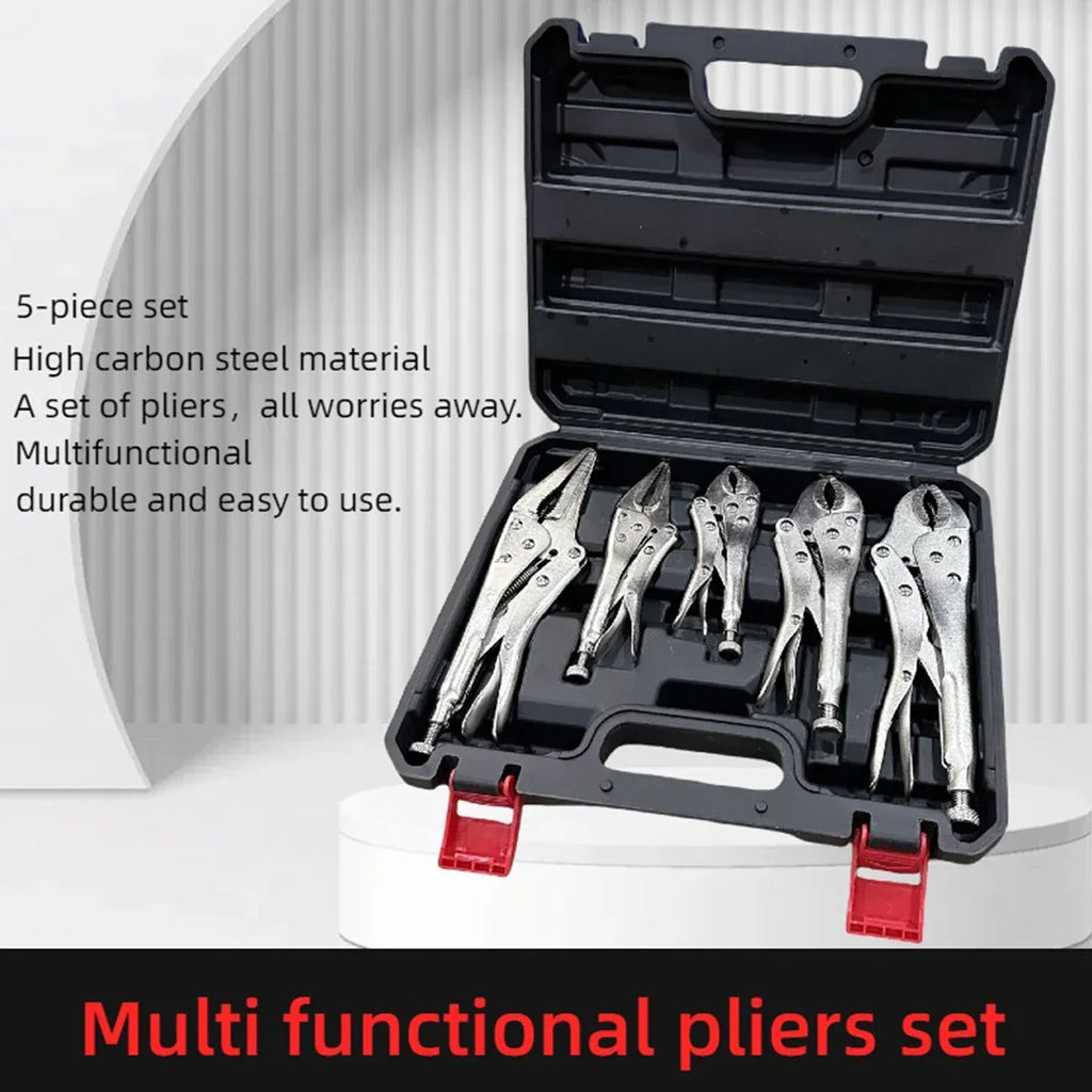 5IN1 Heavy Duty Welding Clamp Pliers Set For Large Caliber Metal Fixing Tools
