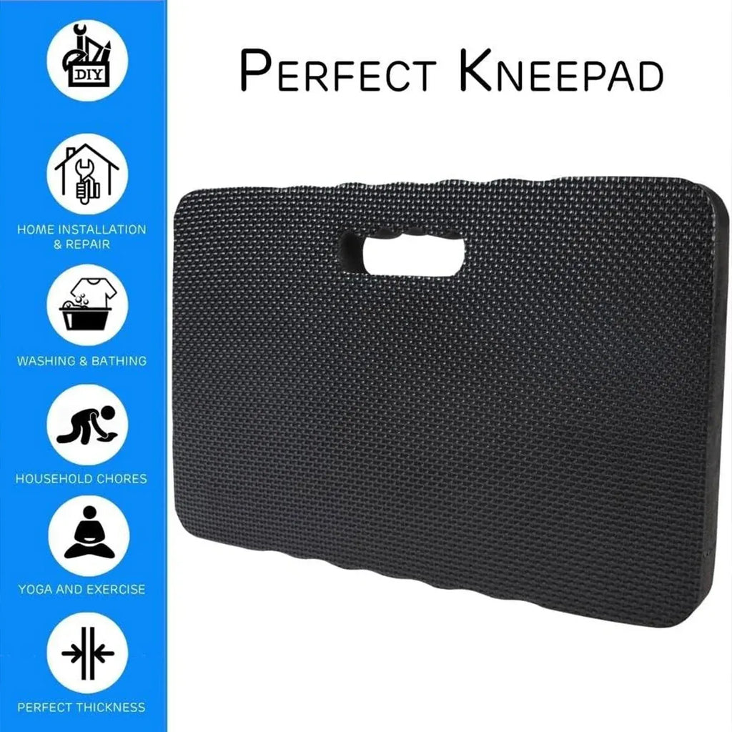 2 Piece Waterproof Anti-Slip Kneeling Cushion Home Garage Repair Knee Guard – Black