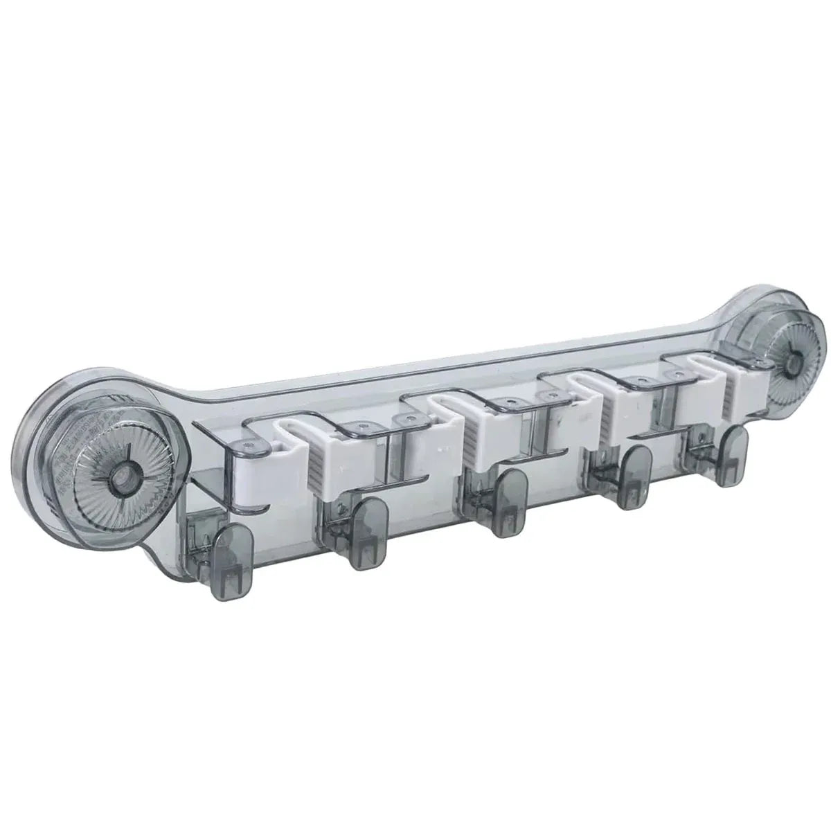 Wall-mounted Mop Fixing Rack Universal Model Strong Suction Cup Bathroom Rack – Grey
