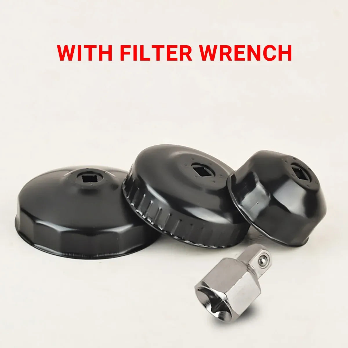14 Piece Cap-Type Oil Filter Wrench Set Cap Wrench Socket Adapter for Car Truck SUV