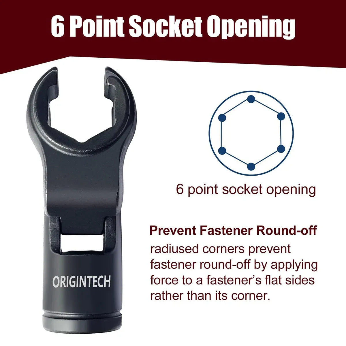 6 Piece Fuel Line Wrench Set Swivel Head Injector Nozzle Tool Kit