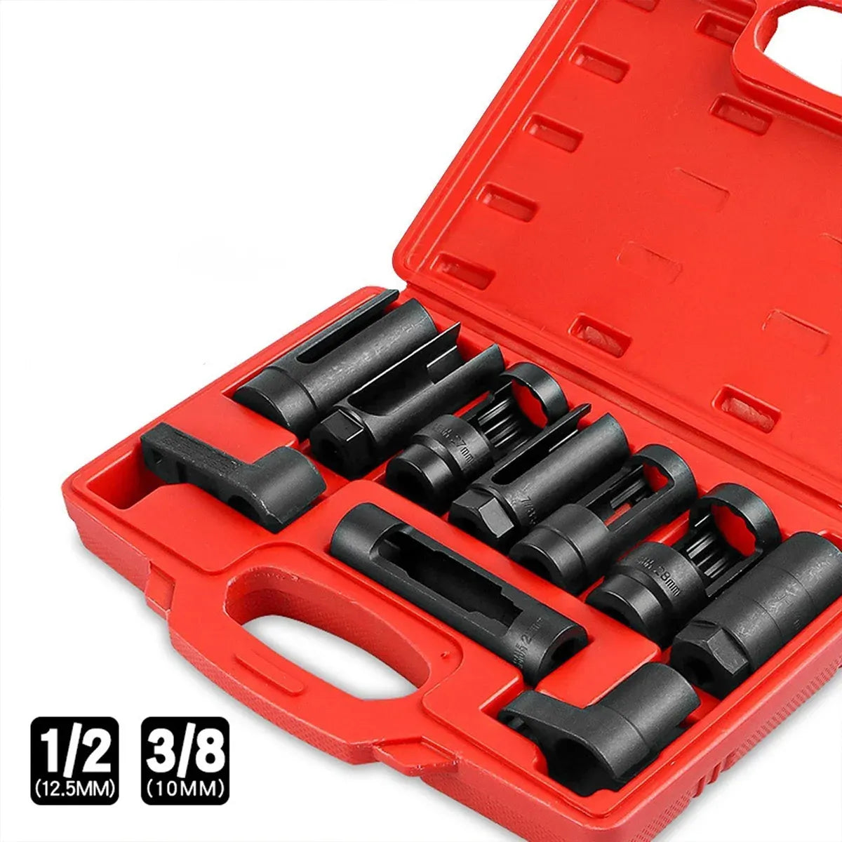 10 Piece Car Truck Oxygen Sensor Removal Tool Wrench Repair Kit Auto Tools Set