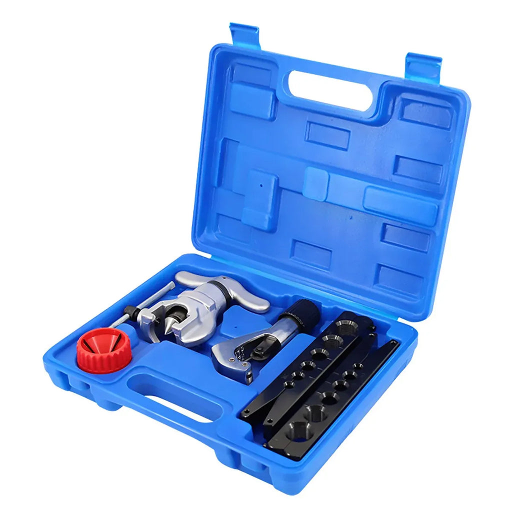 5 Piece Eccentric Flaring Tool Kit 45-Degree Flare for Refrigeration Plumbing Repair