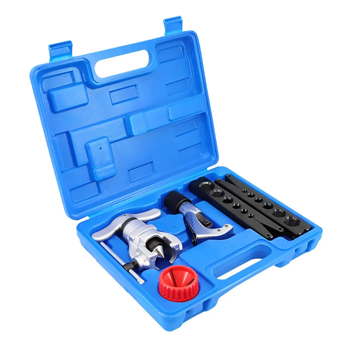 5 Piece Eccentric Flaring Tool Kit 45-Degree Flare for Refrigeration Plumbing Repair