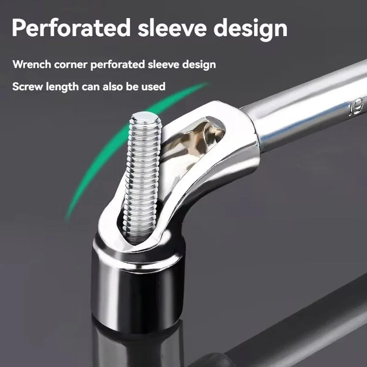 6-23mm L Shaped Socket Wrench Elbow Multi Size Hardware Repair Tool Set – 21mm