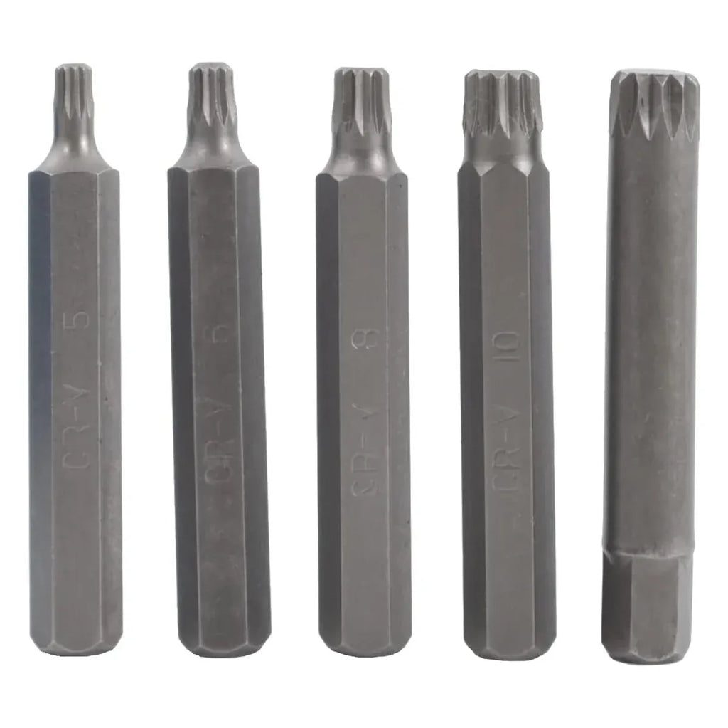 11 Piece CR-V M-Type Spline Socket Bit Set Driver Drill Bit Tool Kit Car Repair