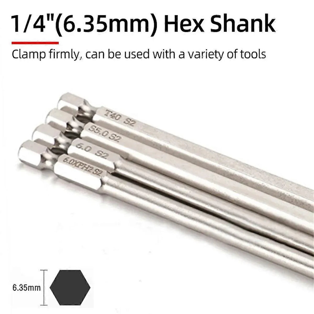 30 Piece 150mm Screwdriver Bit Set Power Tool Accessory Kit For Home Repair Use
