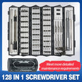 Screwdriver Set 128 in 1 Precision Repair Tool Kit Multi Functional for Home Use