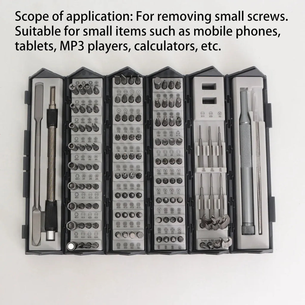 Screwdriver Set 128 in 1 Precision Repair Tool Kit Multi Functional for Home Use