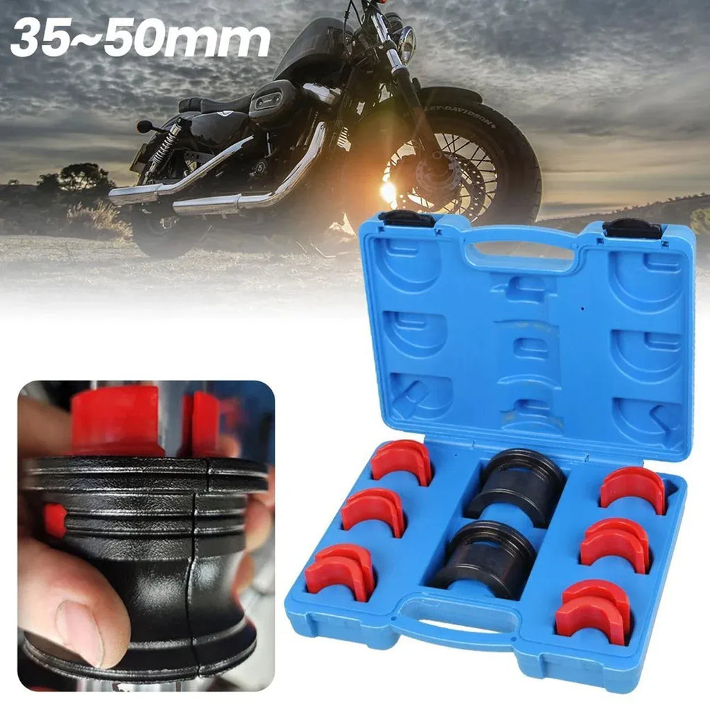 14 Piece Universal Fork Seal Driver Tool Kit 35-50mm for Motorcycle Fork Oil Seal