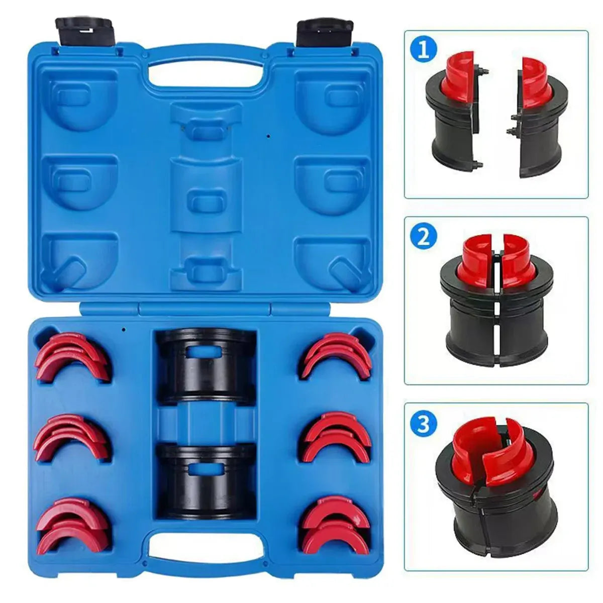 14 Piece Universal Fork Seal Driver Tool Kit 35-50mm for Motorcycle Fork Oil Seal