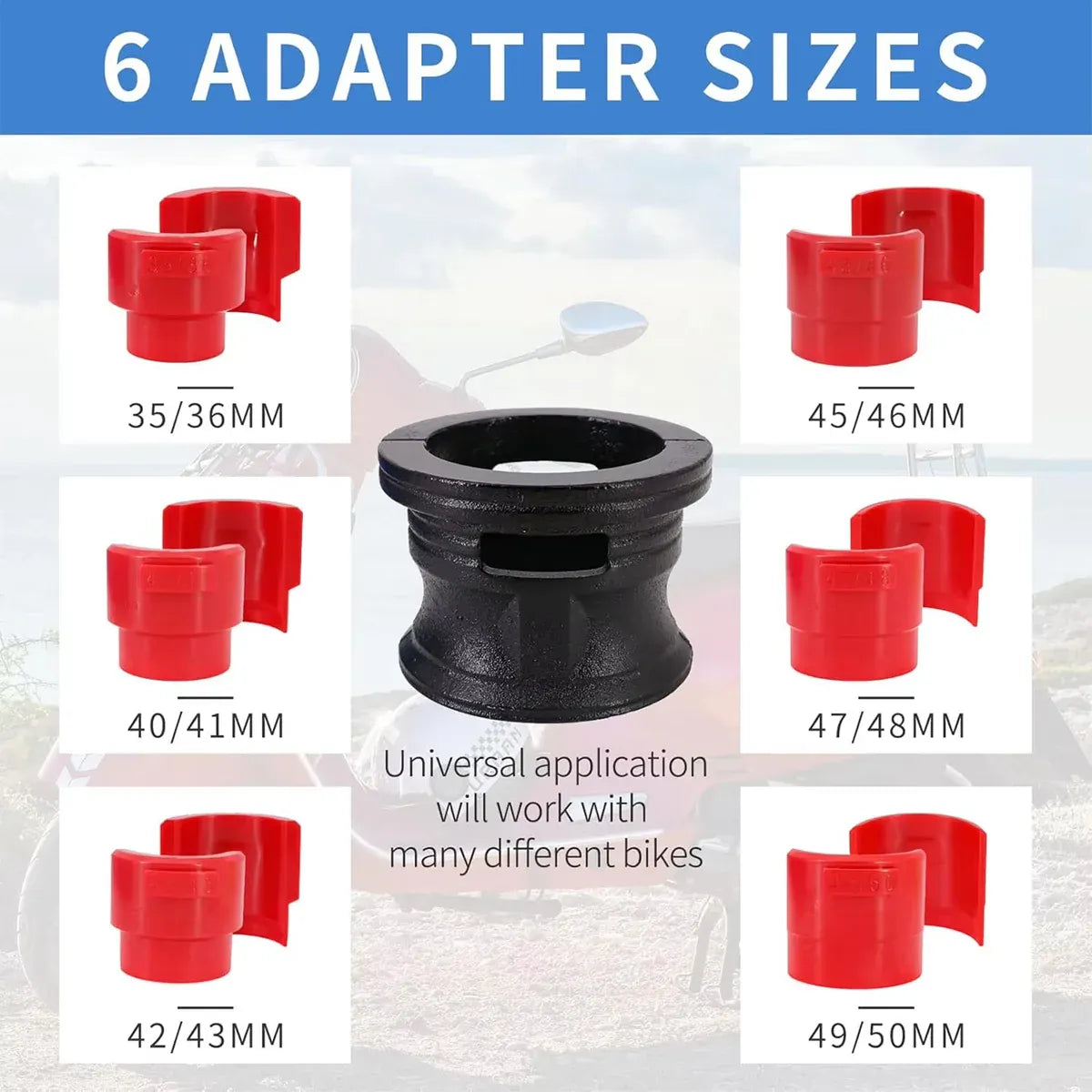 14 Piece Universal Fork Seal Driver Tool Kit 35-50mm for Motorcycle Fork Oil Seal
