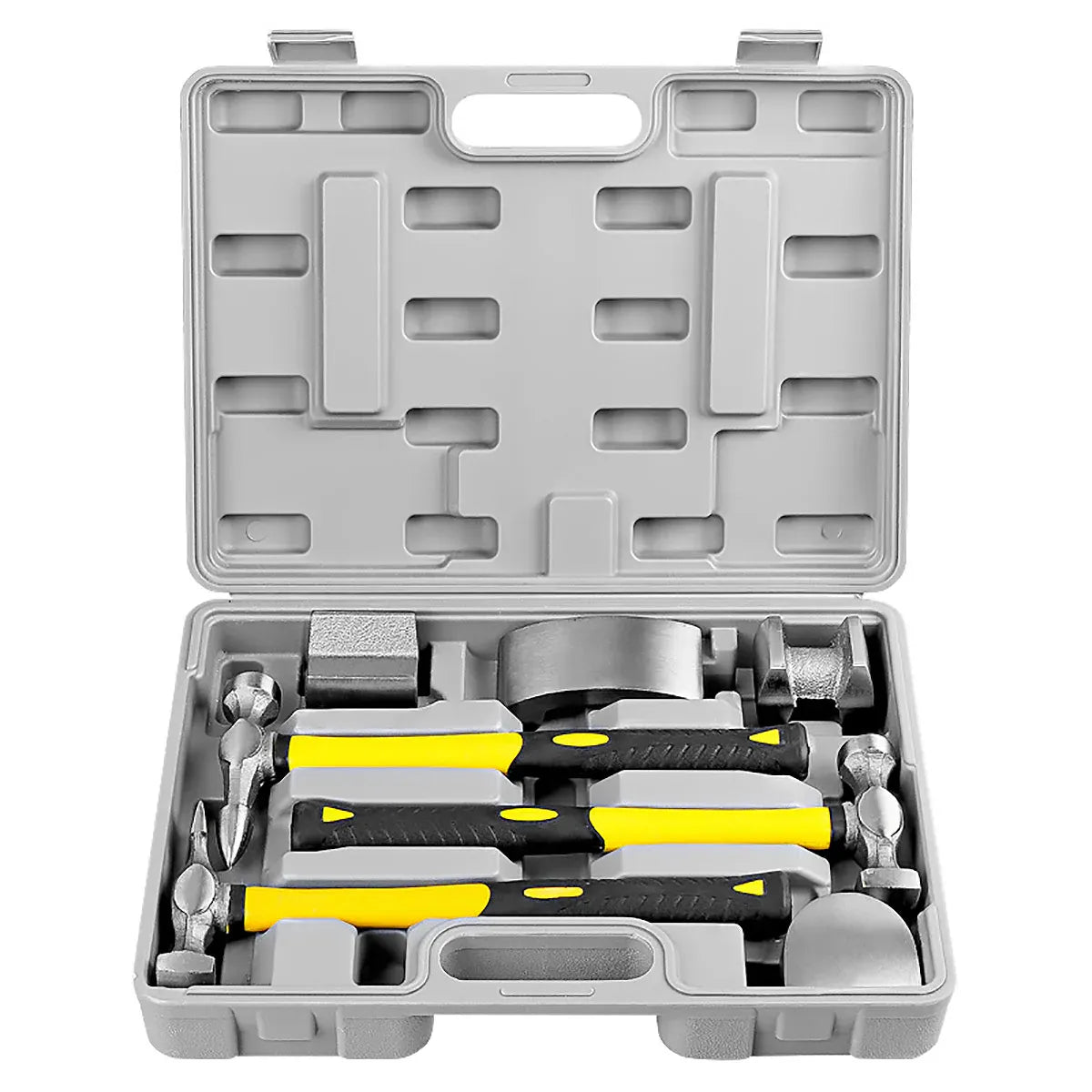 7 Piece Automotive Body Repair Hammer Kit Handle Chisel Mallet Dent Remove Tool