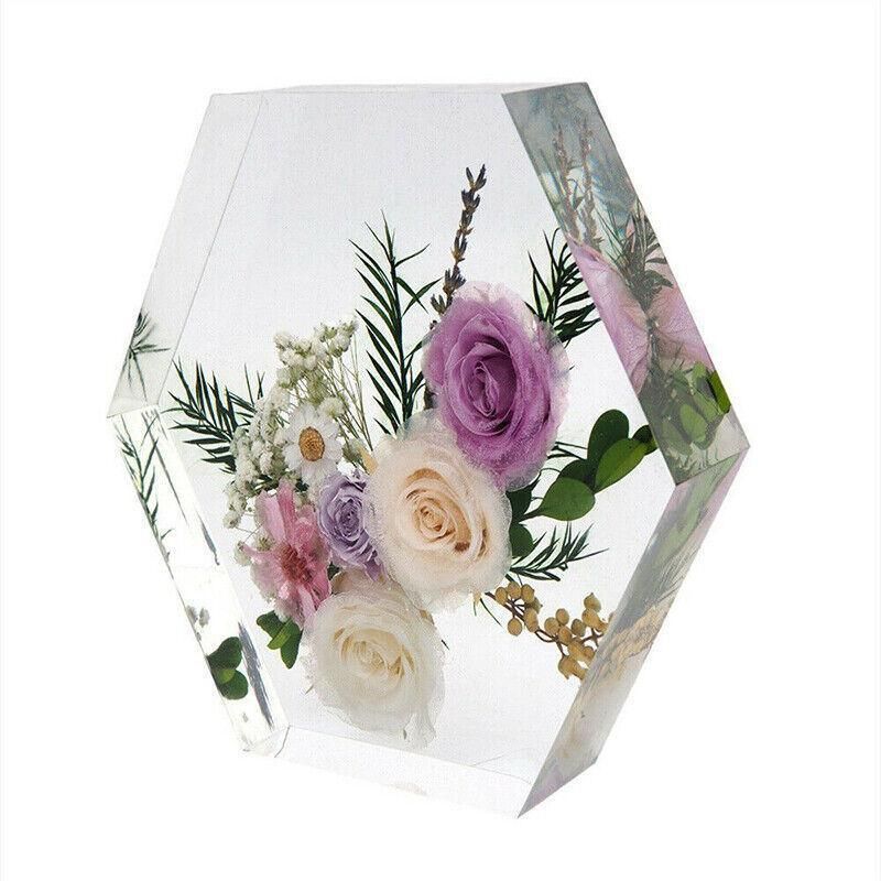 New Large Crystal Epoxy Resin Mold Geometry Cube Specimen Love Heart Round Mould – Heart