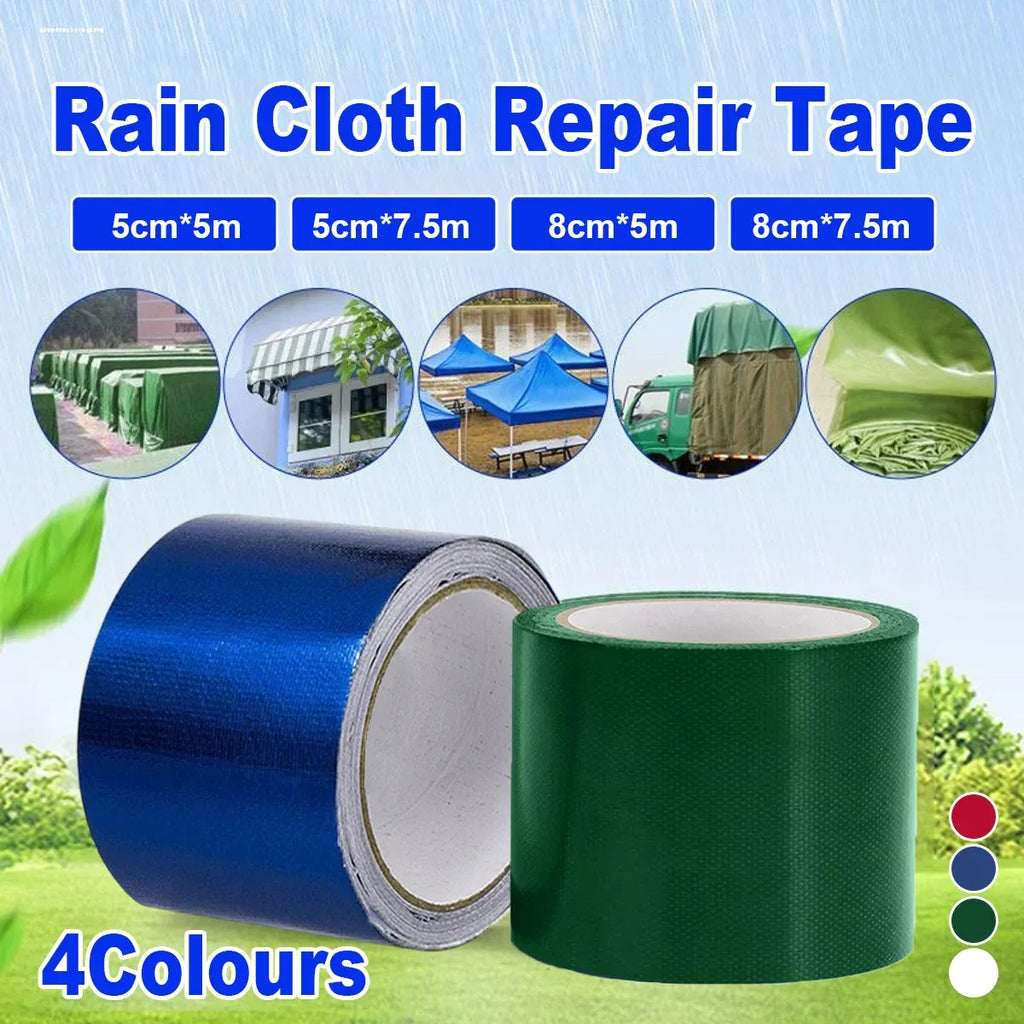 High Adhesive Tarpaulin Repair Tape Tent Awning Fix Patch Waterproof Universal – Red – 8cm x 7.5m