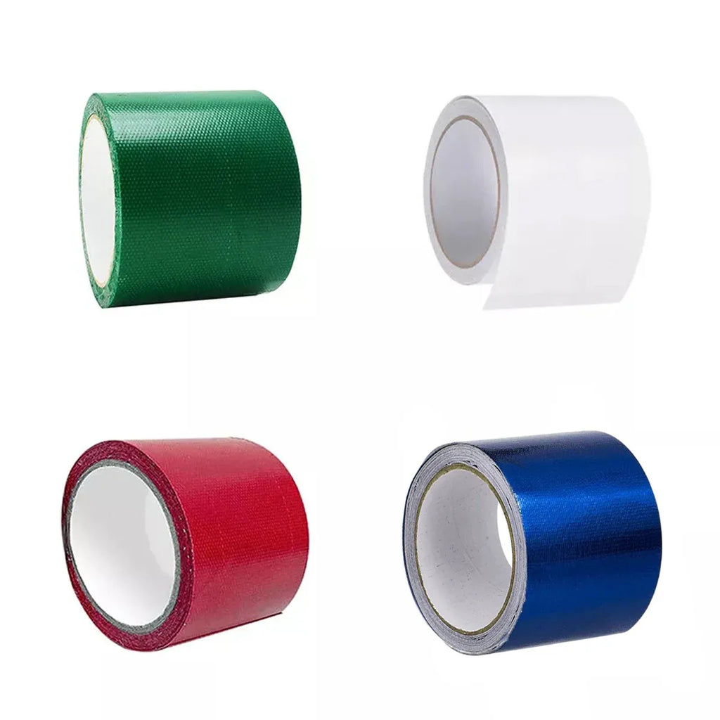 High Adhesive Tarpaulin Repair Tape Tent Awning Fix Patch Waterproof Universal – White – 8cm x 7.5m