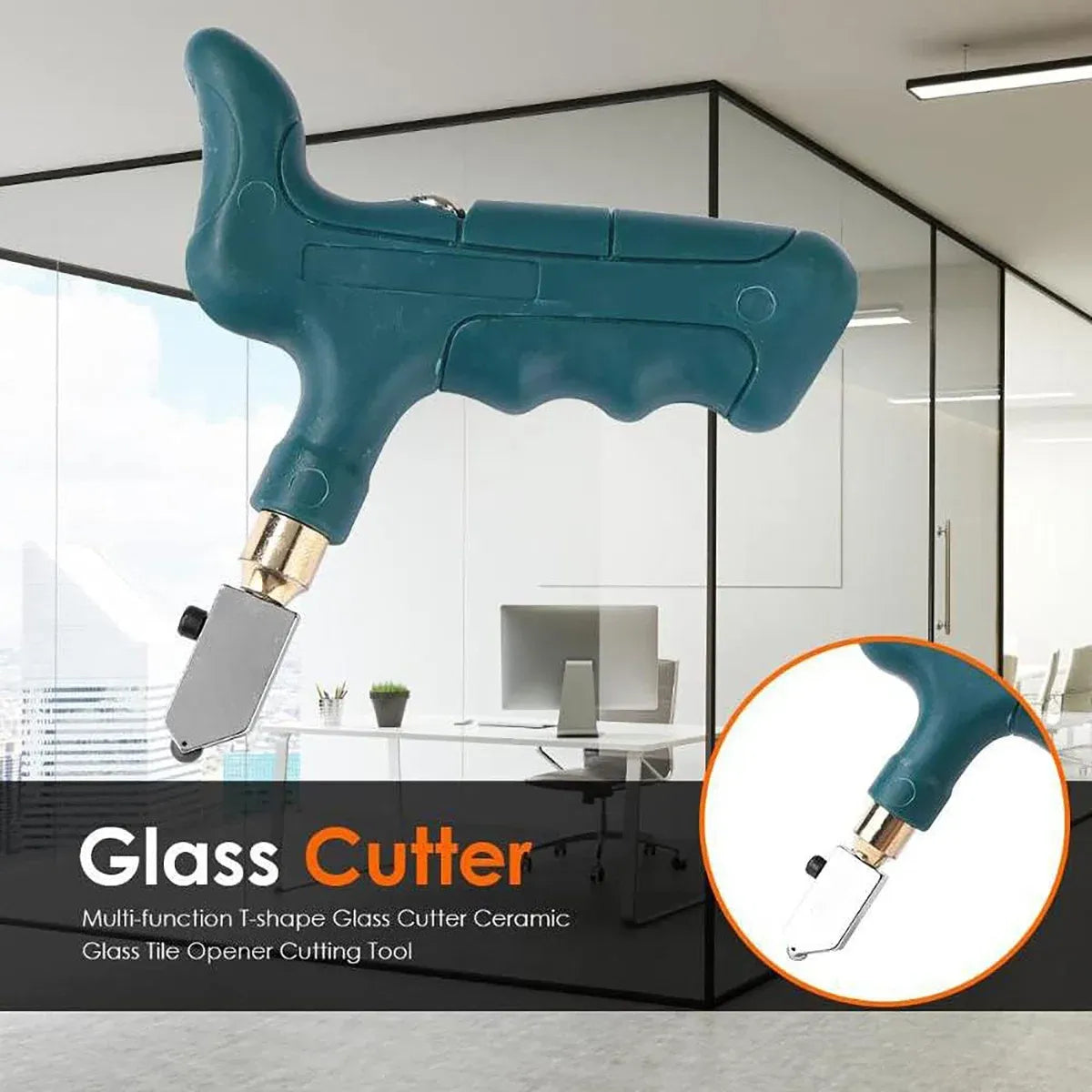 Handheld Ceramic Tile Cutter Portable Diamond Glass Cutter for Thick Tiles Glass