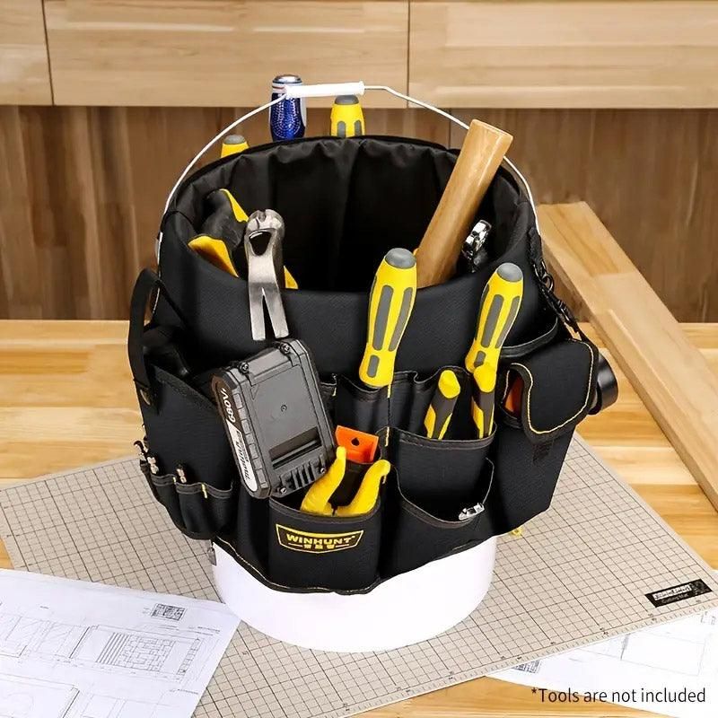 Multifunctional Bucket Bag Hardware Tools Organizer Repair Toolkit Storage Case