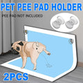 2 Piece Pet Toilet Pad Holder Secure Wall Floor Fixing Clip