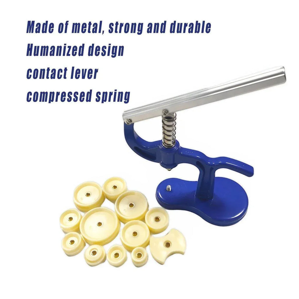 Watch Case Press 12 Dies Back Cover Closer Watchmaker Repair Tool Kit Set